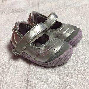 Surprise by Stride Rite silver Mary Janes